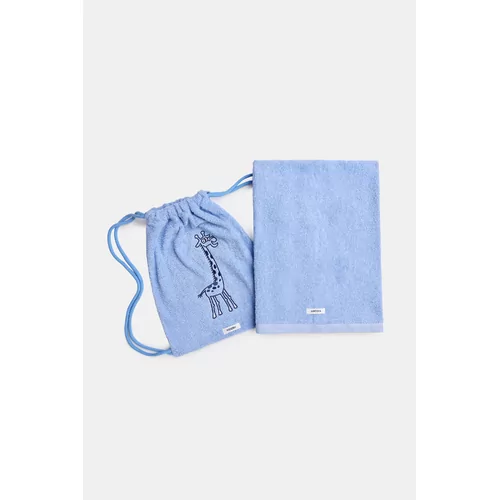 Woody Giraf Handdoek Met Rugzak - Blauw