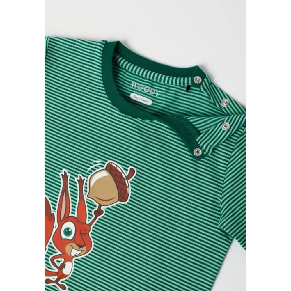 Woody Eekhoorn Jongens Pyjama - z stripe unisex squirrel striped