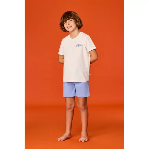 Woody Jongens Pyjama - gebroken wit