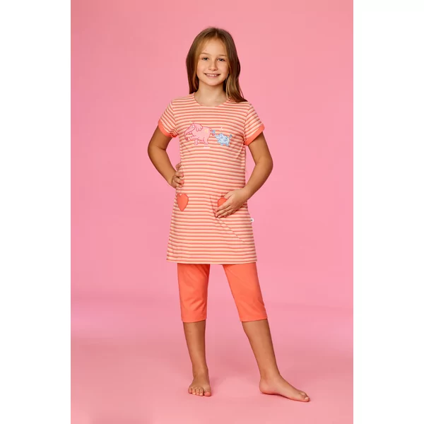Woody Olifant Meisjes Pyjama - multicolor streep