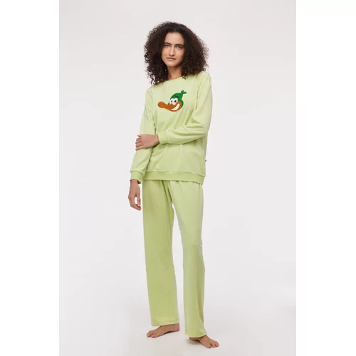 Woody Eend Dames Pyjama - lichtgroen