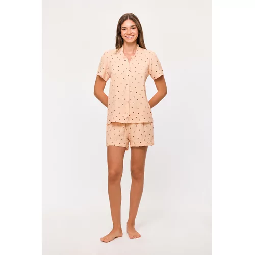 Woody Lieveheersbeestje Dames Pyjama - lieveheersbeestjes print