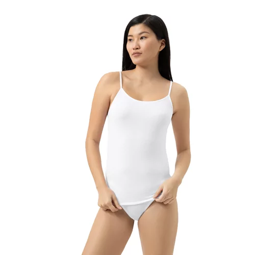 Mey Modal Pure Dames Spaghetti Top - Weiss