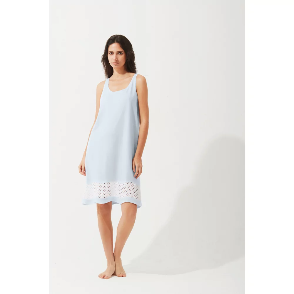 Pluto Adea Dames Nachtkleed - Arctic Blue