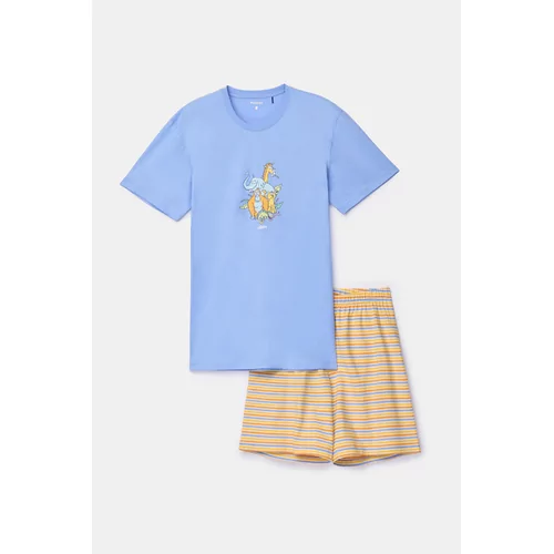 Woody Olifant Heren Pyjama - Blauw