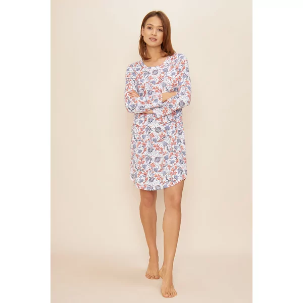 Rösch Ornamental Dames Nachtkleed - BLUE
