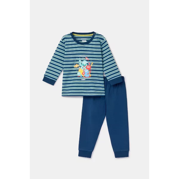 Woody Aliens Jongens Pyjama - Blauwe Streep