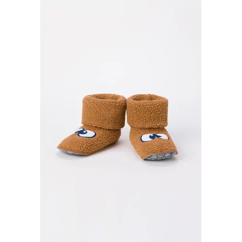 Woody Oogjes Bottees - bruin