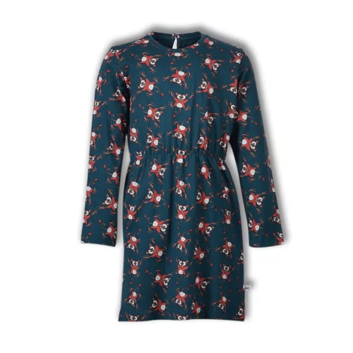 Woody Spookdiertje Meisjes Nachtkleed - groen spookdier all-over print