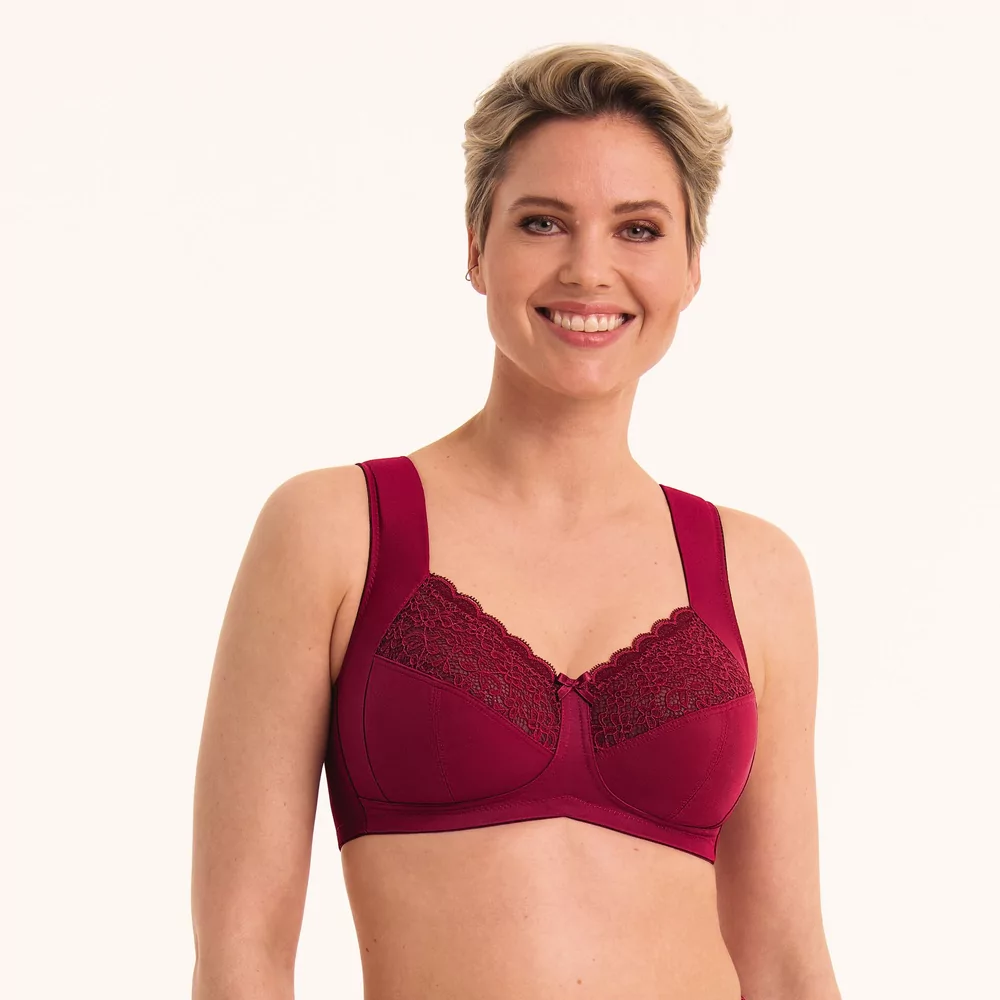 Anita Comfort Havanna Beha Zonder Beugel - DARK RED