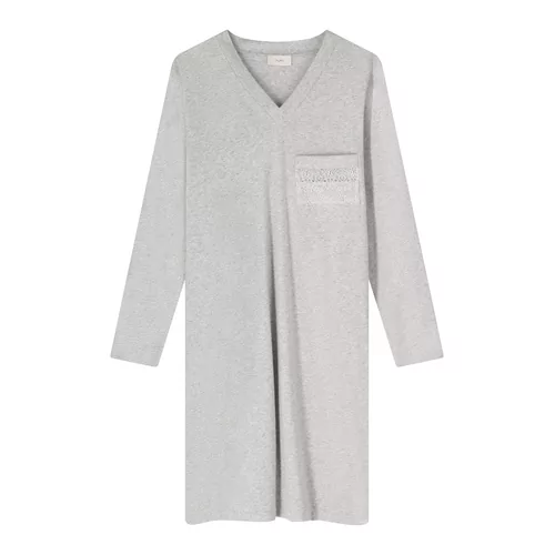 Pluto Adele Dames Nachtkleed - Grey Chine / Ivory