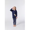 Woody Hooglander Meisjes Pyjama - Black iris