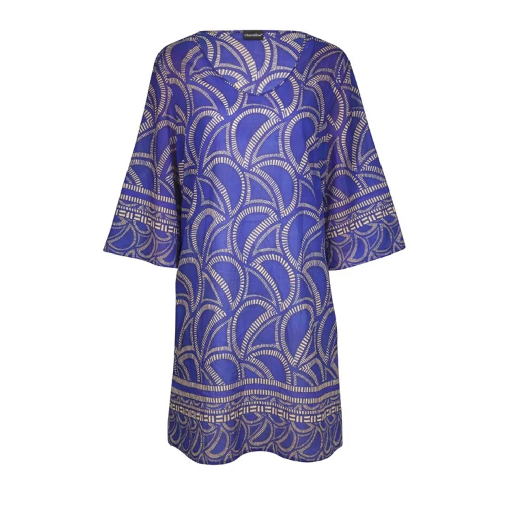 Charmline Tribal Flow Kaftan - ink-sand