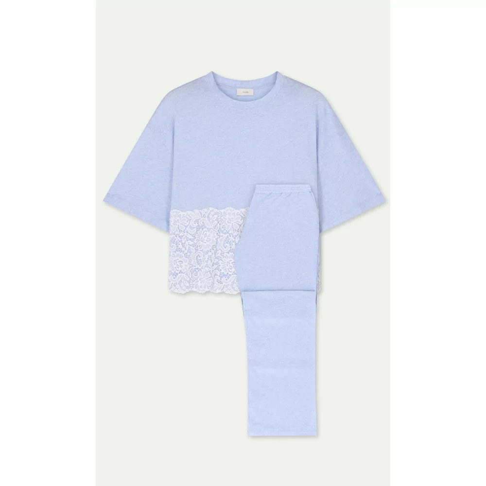 Pluto Carlize Dames Pyjama - Blue Chine