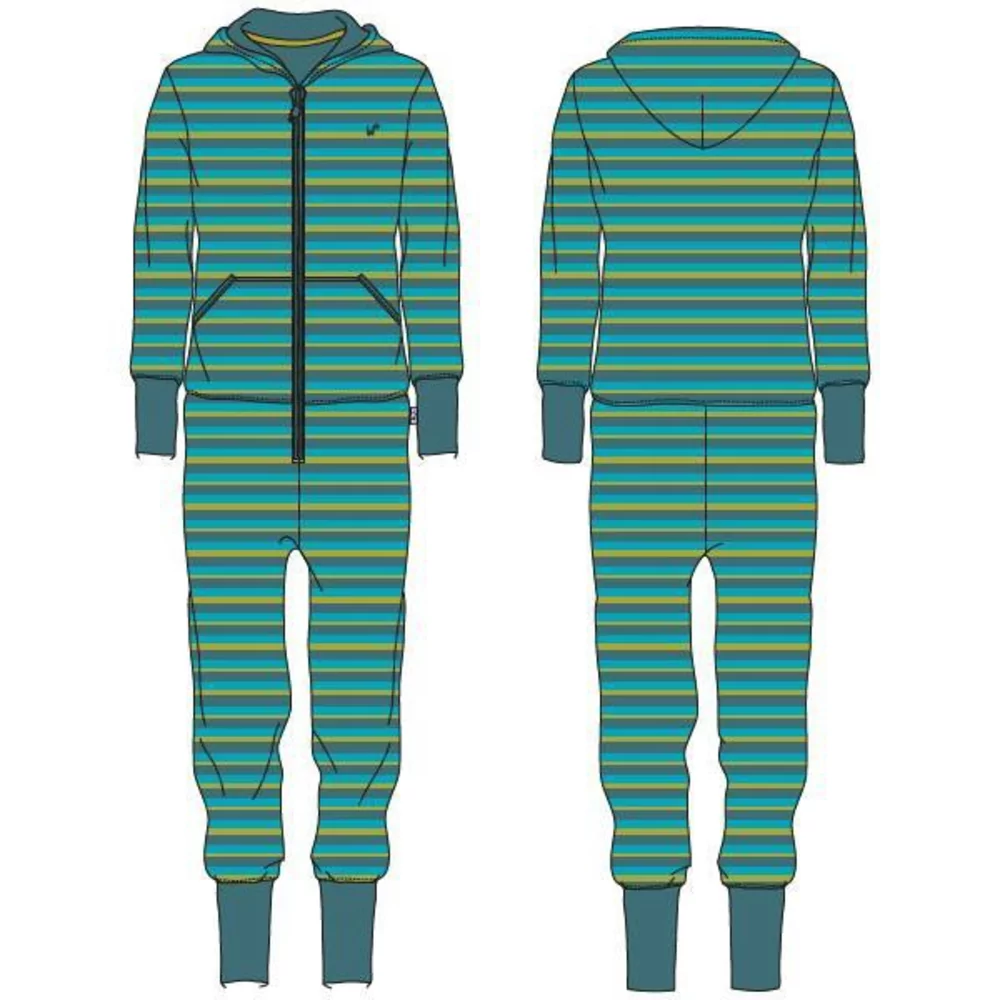 Woody Dames Onesie - Velours stripe Indian