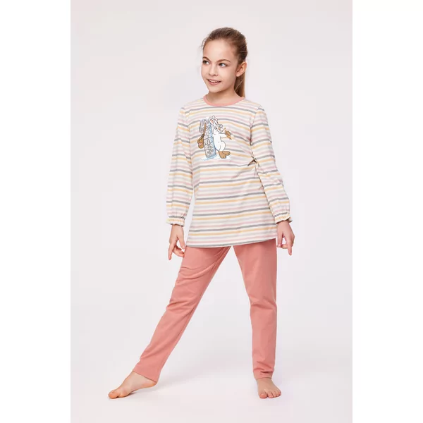 Woody Sneeuwschoenhaas Meisjes Pyjama - multicolor streep