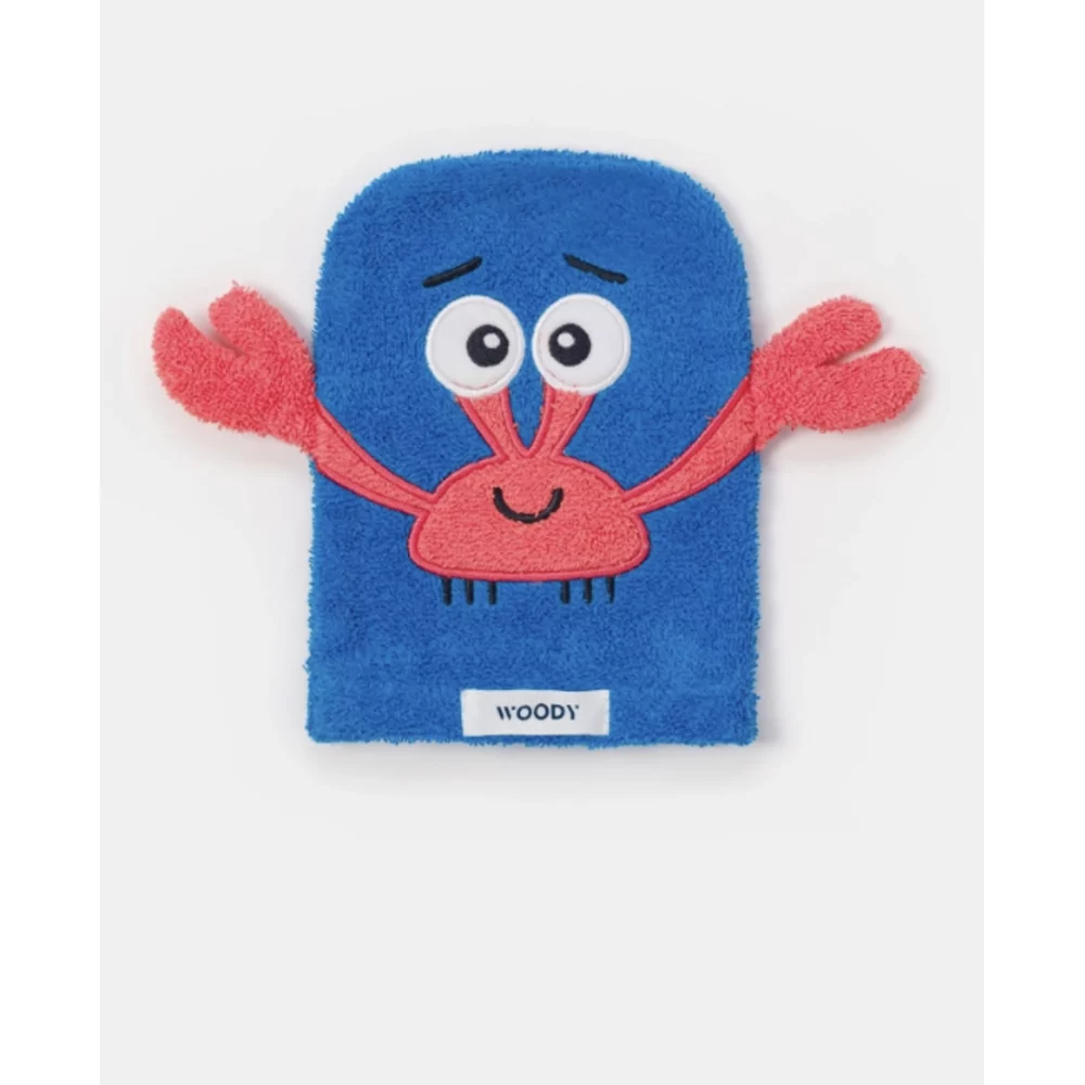 Woody Heremietkreeft Washandje - Blauw