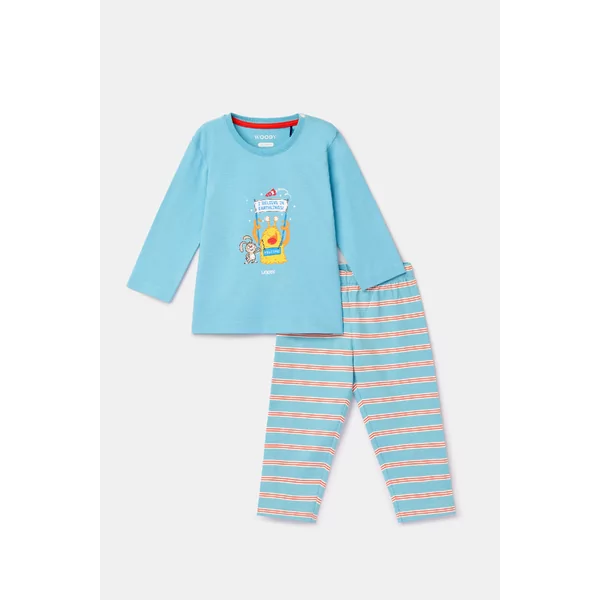 Woody Alien Jongens Pyjama - Blauw
