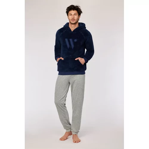 Woody Heren Homewear - donkerblauw