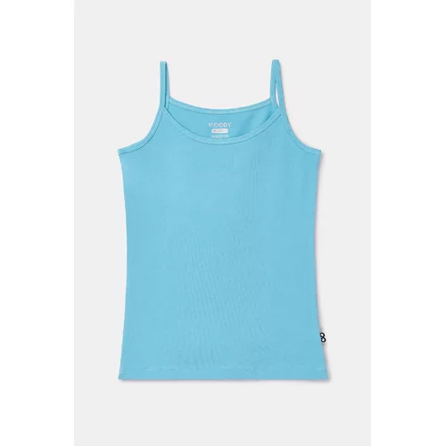 Woody Meisjes Hemdje - Blauw