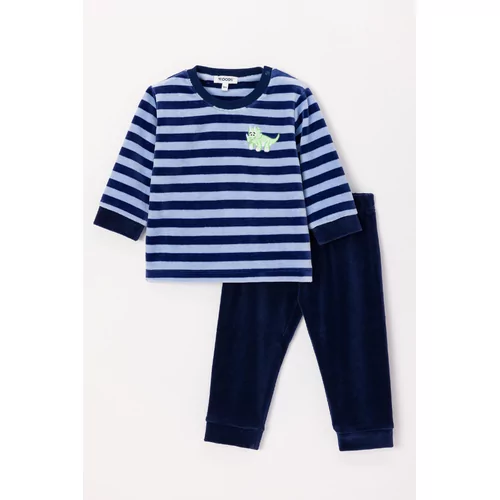 Woody Dino Jongens Pyjama - blauwe streep